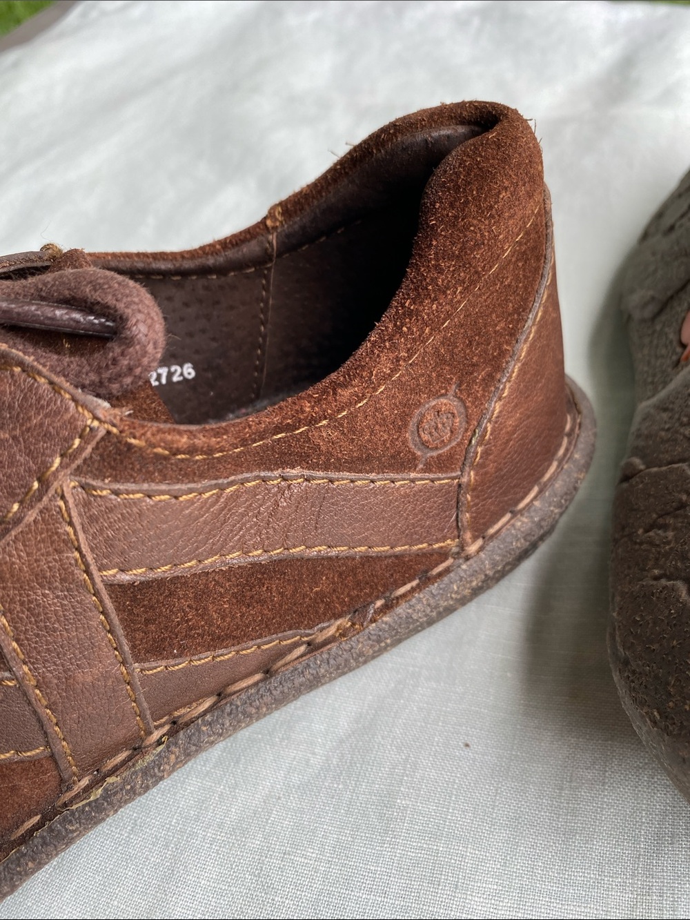 Born brown leather suede Sommer dress sneakers - Picture 11 of 15